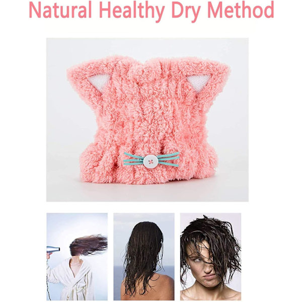 2 st mikrofiber snabb torkande handduk wrap för barn flickor, barn Hai