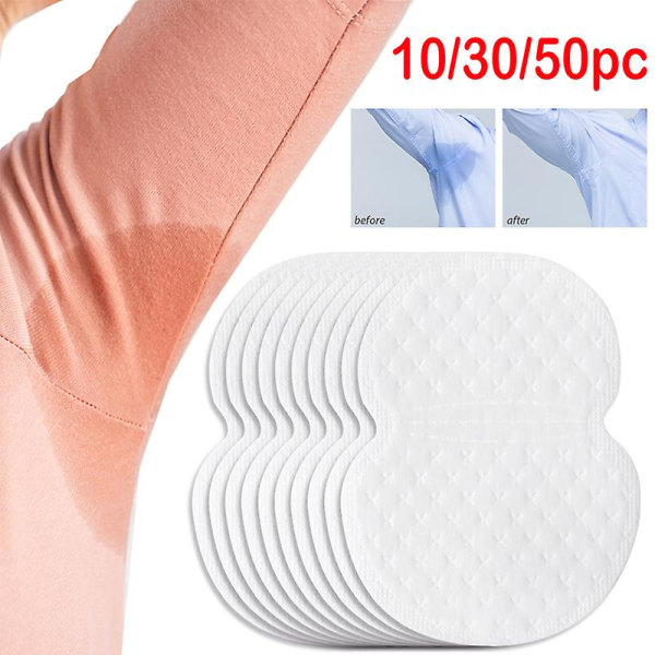 10 st armpads klänning kläder svett deodorant pads armhåla vård svettabsorberande pads deodorant för kvinnor män (50 st)