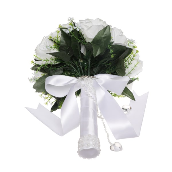 Bridal Bouquet Wedding Bouquet for Bride, Korean Style White Fake