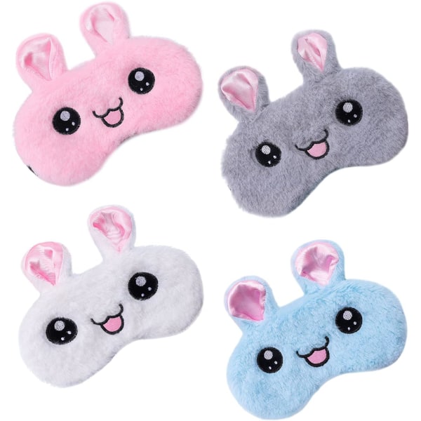 Sleeping Eye Mask, Plush Cute Animal Eye Mask Soft Fluffy Cartoon