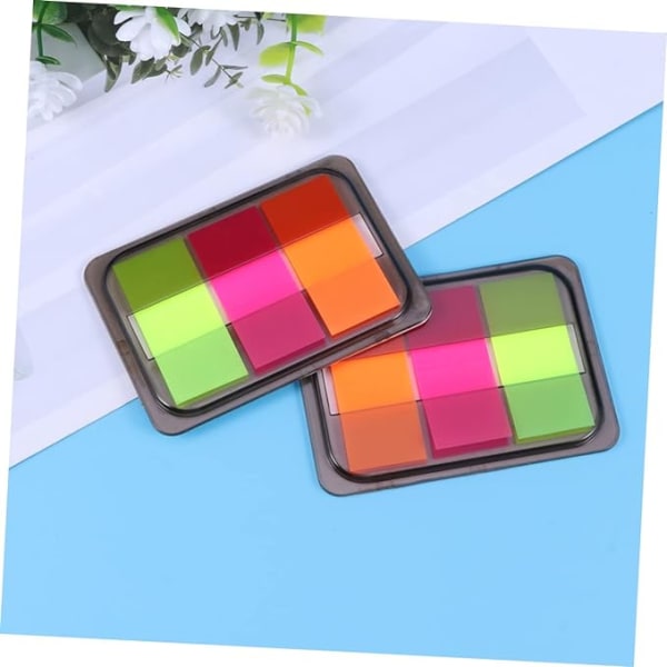 10 Packs Sticky Note Tabs Pet Labels Colorful Labels Neon Tabs Pe