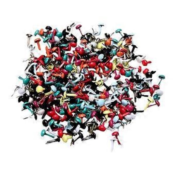 200 stk. Mini Brads Papirclips Dekorative Stempler til Scrapbogsmaterialer ( )