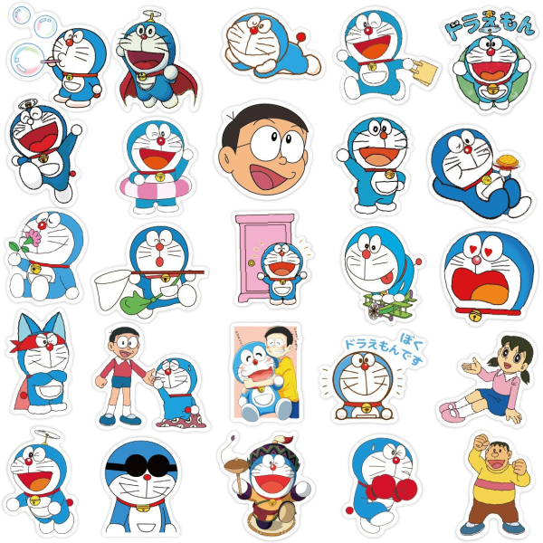 50 Tinker Bell Cat Doraemon Klistremerker Tegneserier