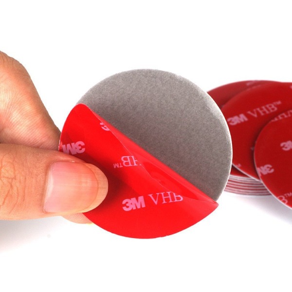 Instrumentbräda Pad Montering skiva självhäftande självhäftande ersättningssats 6st 70 mm cirkel dubbelsidiga värmebeständiga klistermärken för sugkopp biltelefon hållare skiva