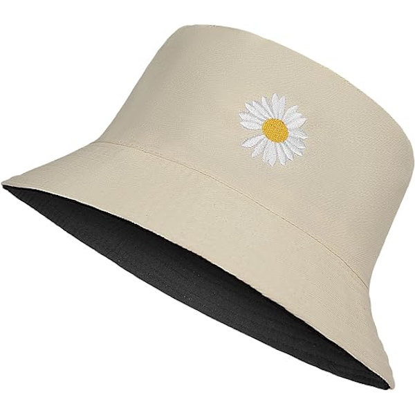Fiskarehatt Dam Solhatt Bucket Hat Bomull Bob Hat Fällbar Solskydd