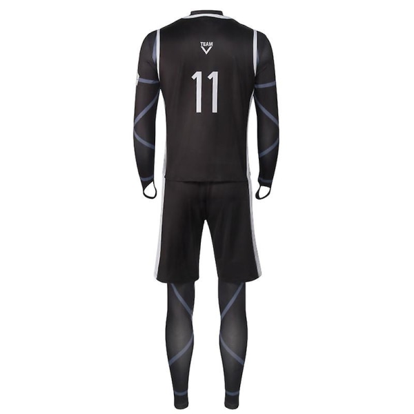 Bluelock Blue Prison Shirt Jumpsuit Cosplay Seishiro Nagi Fodbold Fodbold træningsuniform kostume（XL）