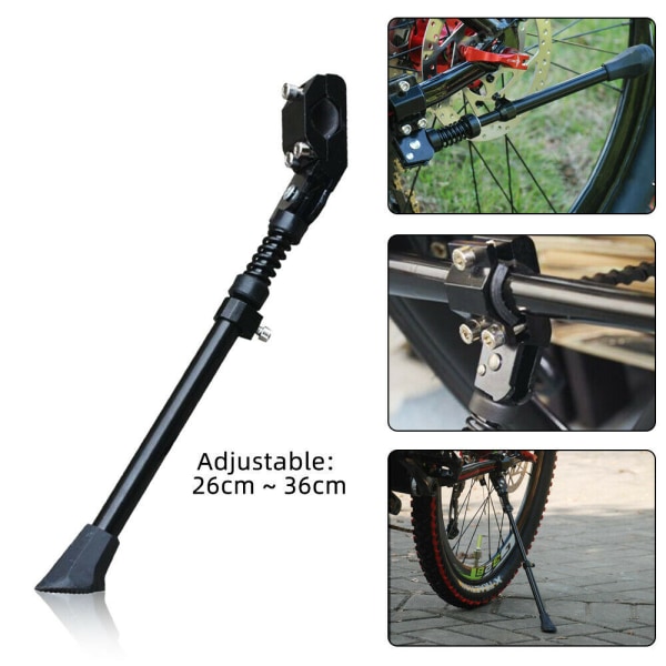 Sykkelstativ sykkelstativ sidestativ for 16\"-28\" sykler, stativ, justerbart, universelt