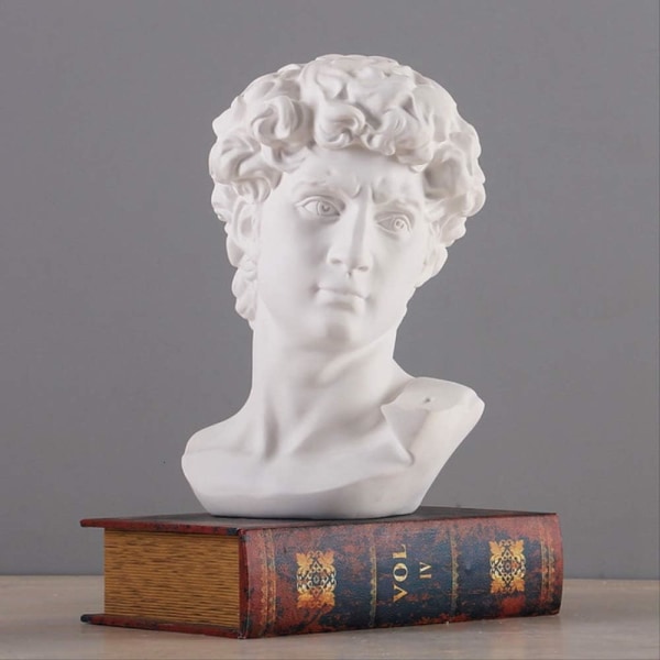 Grekisk mytologi David huvud byst staty mini Europa Michelangelo H