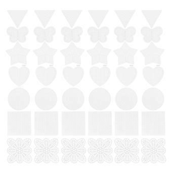 70 st Korsstygn Mesh Broderi Plast Canvas Korsstygn Pad Sömnad Mesh Ark
