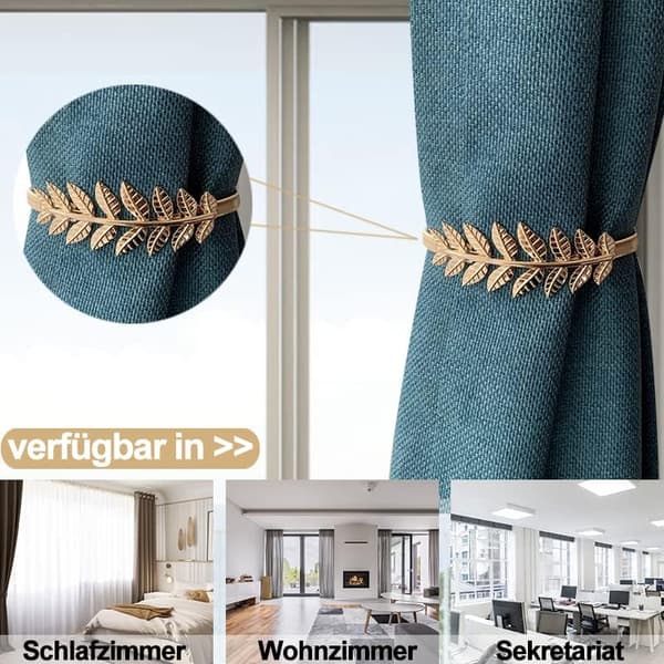 2 stk. gardinbindere, magnetiske gardinbindere, vindue