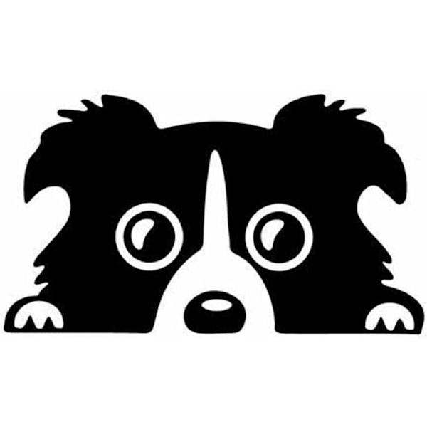 Auton tarra Uusi Border Collie Koira Auton tarra Persoonallisuus Heijastava