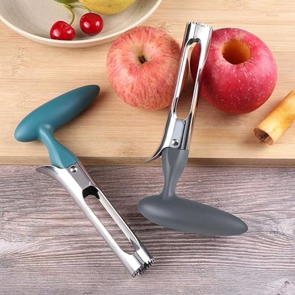 2 st Apple Corer, Apple Corer med ABS-handtag och rostfritt stål