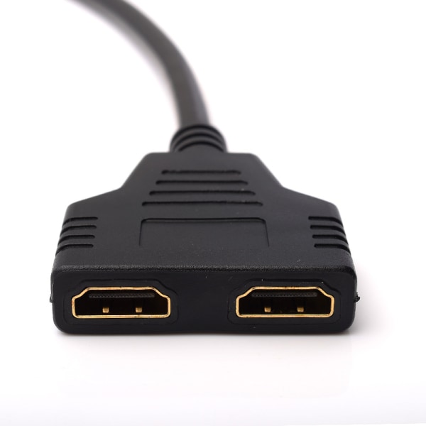 En ud af to splitter 1080p HDMI en ind to fils konverter high definition adapter 3D version 1.4