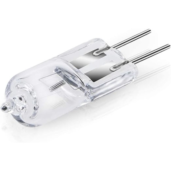 G4 Halogenpærer  G4 Halogen Pin Base Lampe 12V 20W  2800K Varm Hvit Dimbar G4 Transparent Kapsel Lampe Pakke med 10 [Energiklasse C]