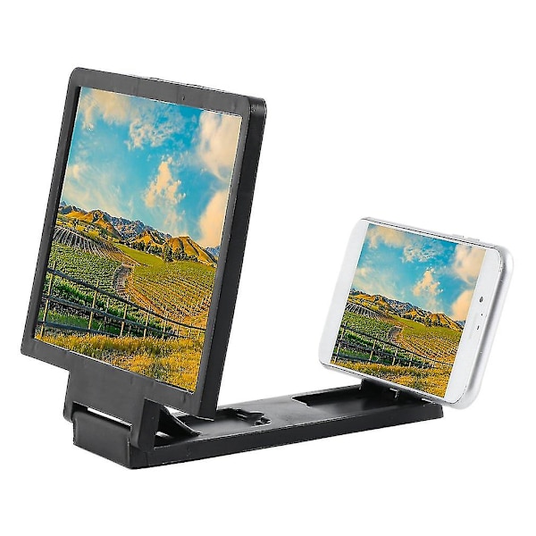 Mobiltelefon Skærmsforstørrelse Øjenbeskyttelse Display 3D Video Skærmforstørrelse Foldbar Udvidet Stativ Holder