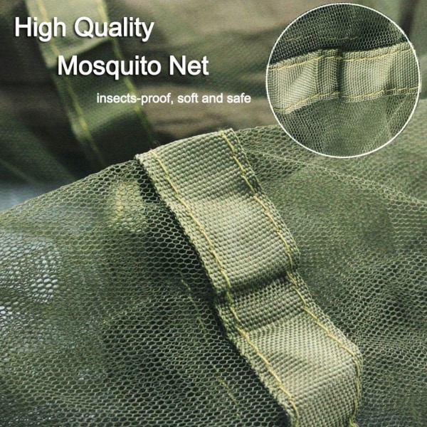 Camping hængekøje med myggenet, letvægts enkelt og dobbelt