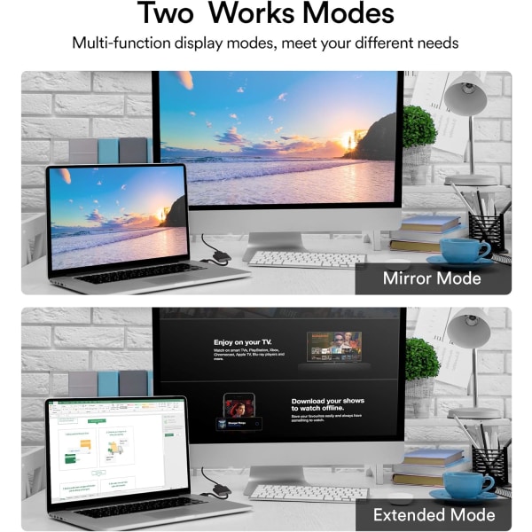 1080P(Svart) DP till VGA-adapter, guldpläterad DisplayPort till VGA-koppling