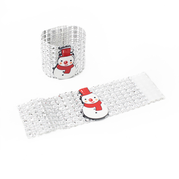 10 stk. Jule Rhinestone Jule Serviet Ring Holdere S