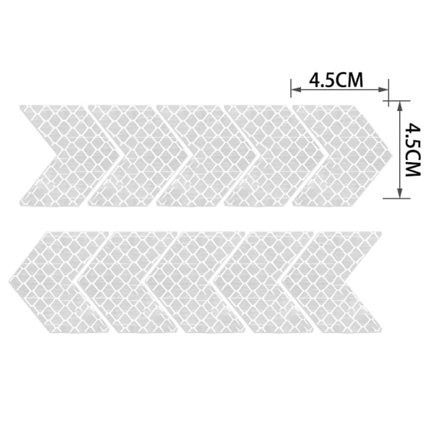 20-pakning med høye reflekterende pildekaler for biler med høy intensitet om natten