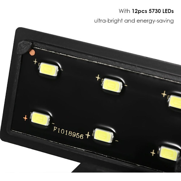 5W Ultra-tynd akvarie LED-lys Ultra Bright Clip-on belysning La