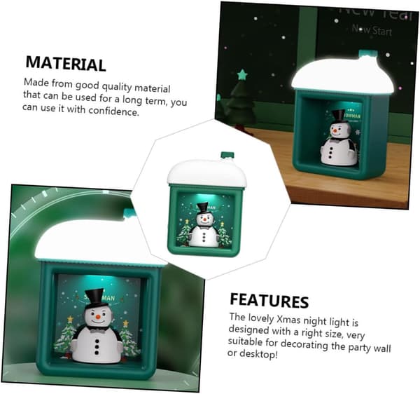 1 sett med julelys LED-nattlys juleskiltlys