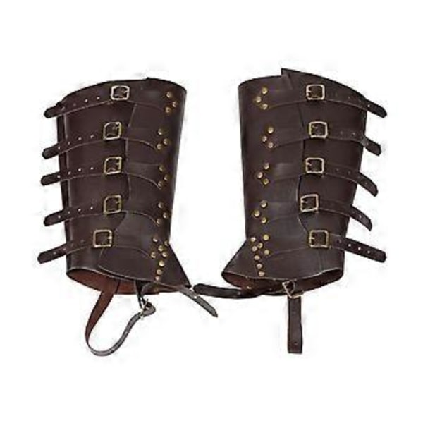 Merirosvosaappaanpäälliset Ritari Sidontasaappaat Kotelo Saappaanpäälliset (Tummanruskea) Dark Brown