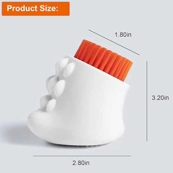 Silikonklessvaskeskrubb Multifunksjonell husholdningsvaskeskrubb Dual-Purpose Scrubber Brush for klær, undertøy, sko, plastmyk rengjøringsverktøy
