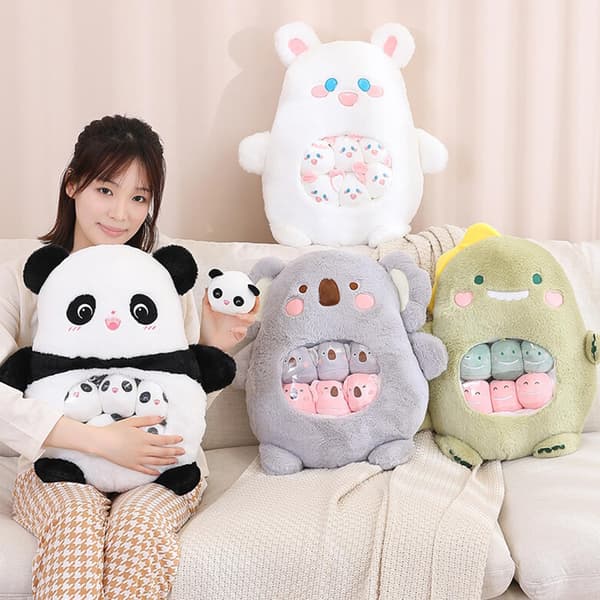 (Panda) Söpö Panda Pehmolelu, Eläinten Paketti