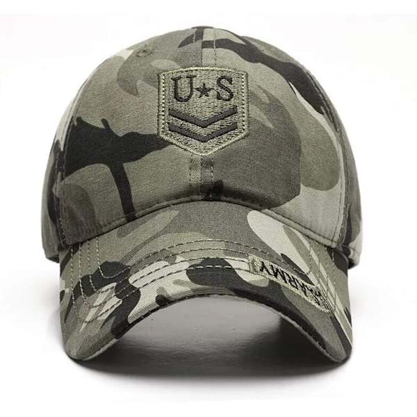 Kamouflage Basebollkeps, Militär Army Camo Basebollkeps Bomull C