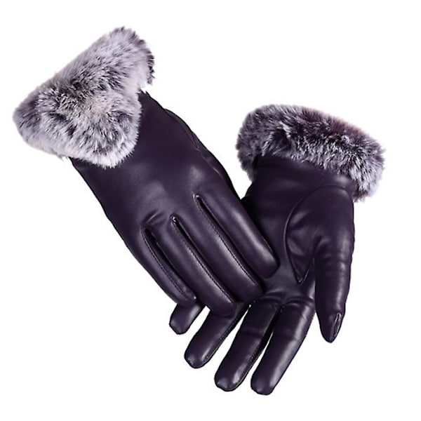 Vinter Varme Handsker Læder Plys