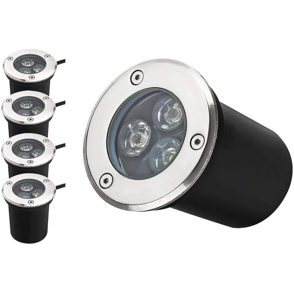 3w LED-jordlys, underjordisk stilys, AC85-265v 350lm landskab dekorativt landskabslys, Ip67（4）