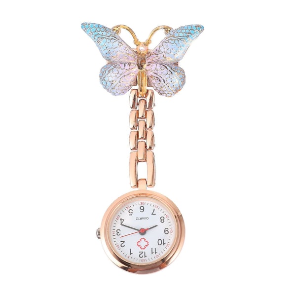 Bröstklockor Pocket Nursing Watch Butterflies Quartz Watches For Sjuksköterskestudent