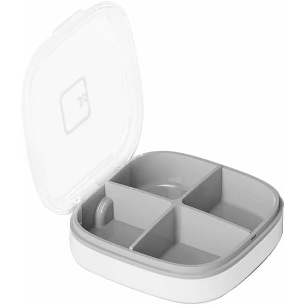 Vanntett mini pilleboks med 4 rom