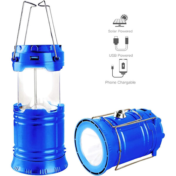 Portabel LED Campinglykta - Ultra Ljus USB Laddningsbar Sola