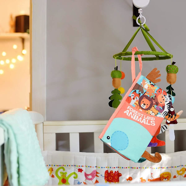 Baby Soft Bøger, Baby Badeklud Bog, Stille Bøger Til 0-3 Årige Småbørn Børn, Første År 3d Dyr Haler Crinkle