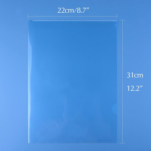 25 st A4 Cut Flush Mapp, Transparent Plastficka