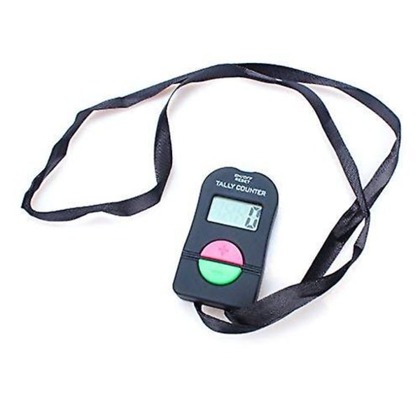 Clicker Elektronisk Tæller, Digital Håndtæller Elektronisk Manuel Clicker Med Snøre Tilføj Træk Fra Model