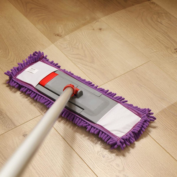 4x udskiftningsbetræk til gulvmoppe - moppebetræk lavet af mikrofiber chenille til grundig rengøring af dit opholdsrum