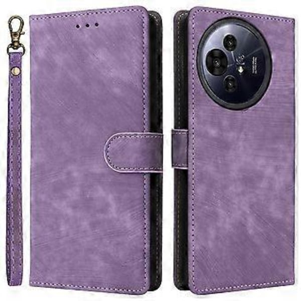 Til TCL 50 Pro NxtPaper 5G/50 NxtPaper 5G Wallet Case RFID-blokering PU Læder Cover Stand View Purple