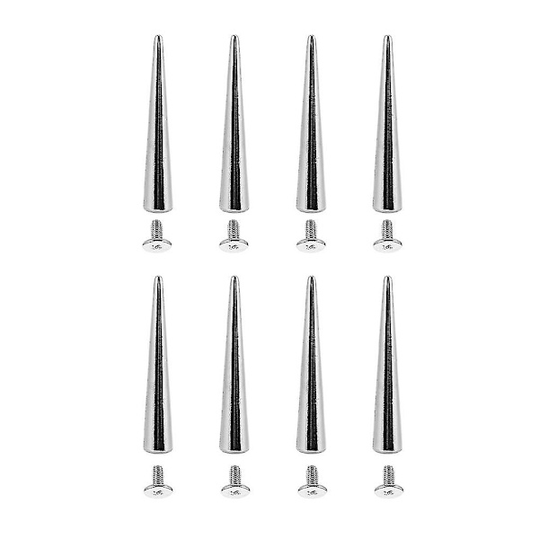10 st Punk Spikes Nitar Nitar Unika Skruvrygg Metall Läderhantverk Spikar Diy Bullet Spikar
