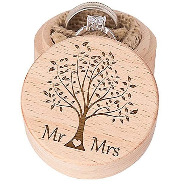 Wedding Ring Box, Ring Bearer Box, Proposal Ring Box, Engagement Ring Holder（B）