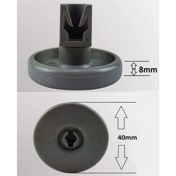 Oppvaskmaskin hjul for nedre kurv - Kompatibel med Privileg, Fa