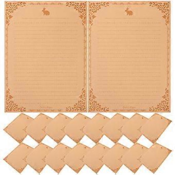 50 Ark Retro Skrivpapper Brevpapper Kraftpapper Brevpapper Dekor Bild 1 Picture 1