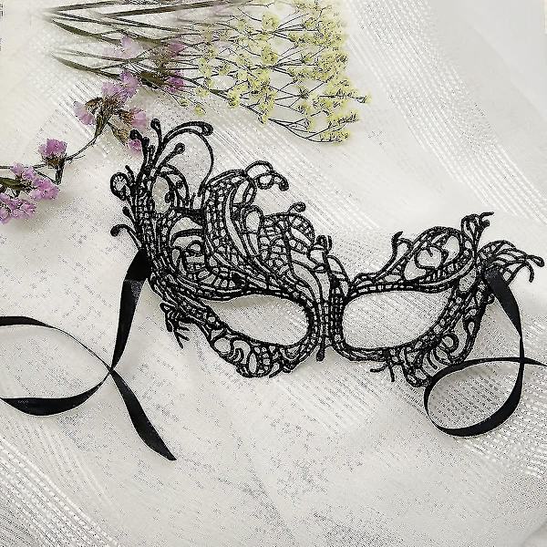 Glittrande strassmaskeradmask parkombination kostymmask