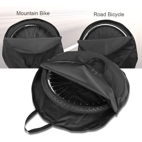Vattentät nylon flexibel bärbar cykelväska för landsvägscykelhjul
