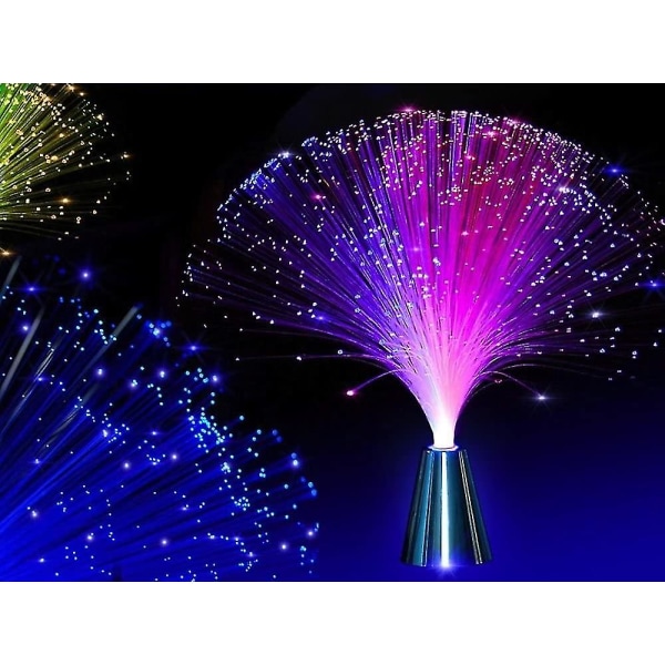Fargeskiftende lys Fargerik fiberoptisk lysende lys Egnet for festivaler