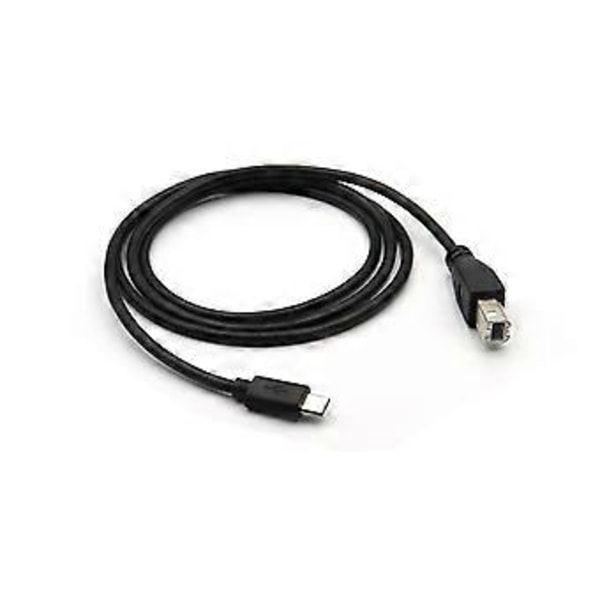 Pålideligt USB C til USB B Printerkabel B Han til C Han Printerledning Erstatning for Printer, Scanner MIDI Controller 1.5m