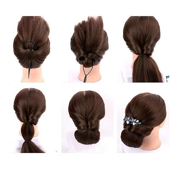 10 st (5 stora 5 små) Hårstyling Kit Plast Magisk Hårfläta Ponytail Maker Clip Verktyg Enkelt Diy Hårstyling (färg slumpmässig)
