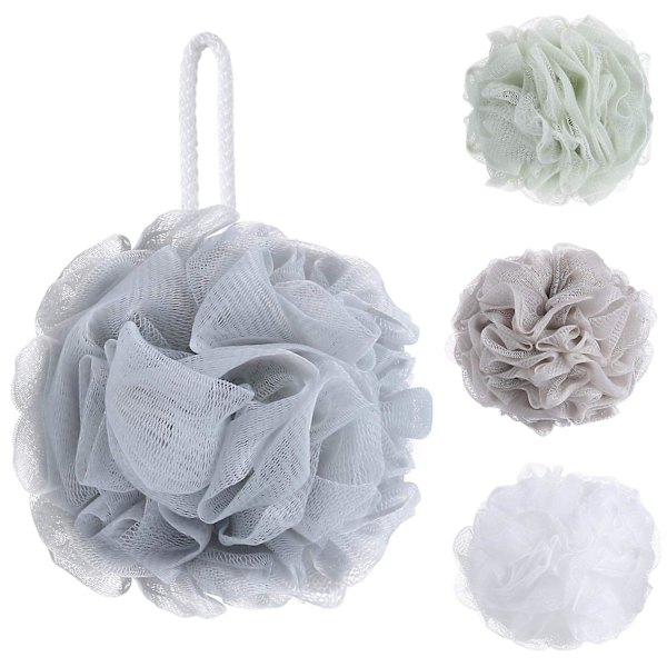 4 stk. Mesh Pouf Badesvamp - Mesh Loofah Kropspeeling Brusebold Brusebold