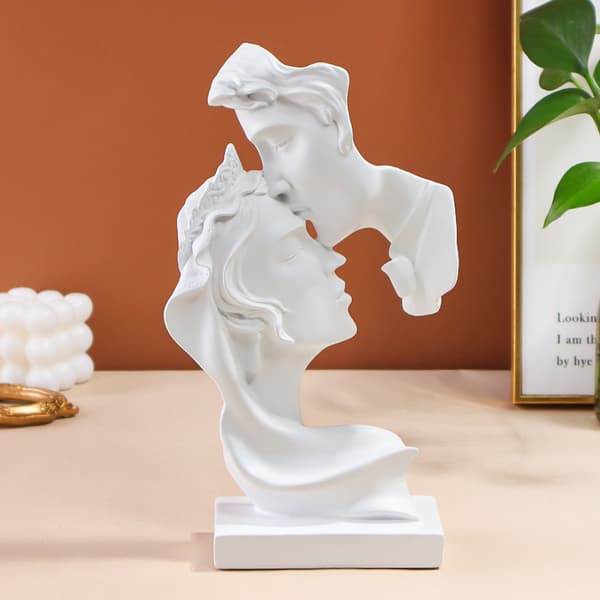 Skulptur skulptur bröllopspar bordsdekoration